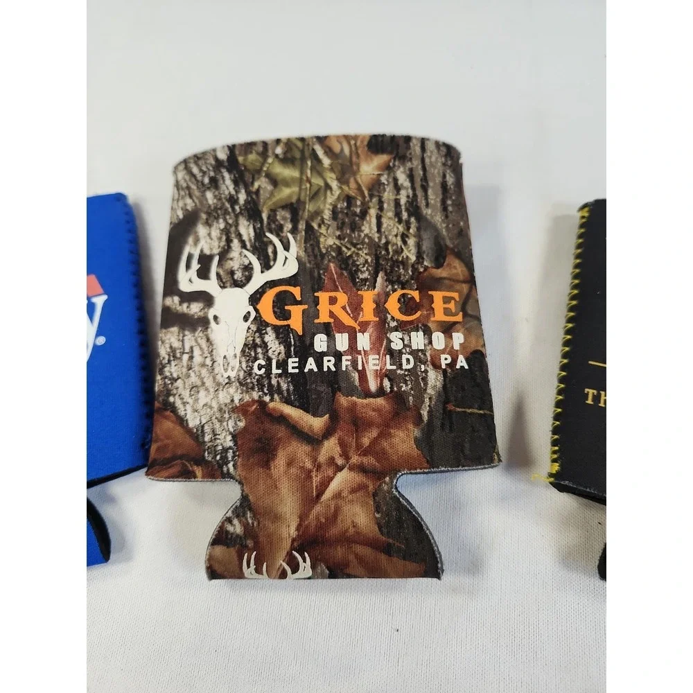 Lot Of Three Koozies Midway‎ USA Gun Broker Grice Gun Shop Camouflage